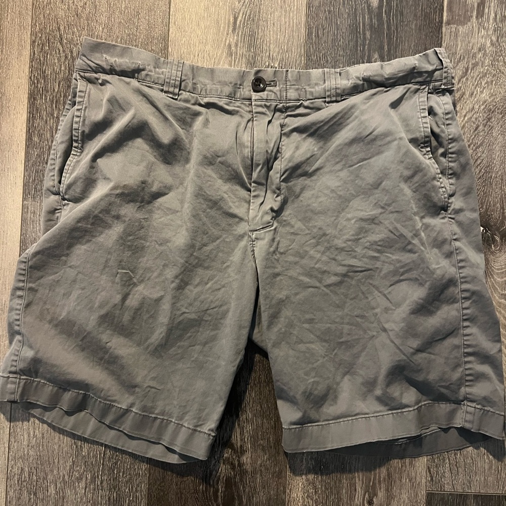 J. Crew Gray Flat Front Shorts Cotton Twill